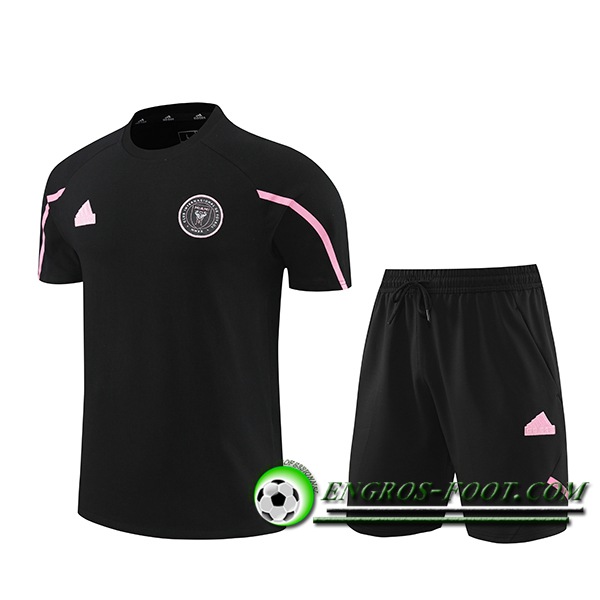 Ensemble Training T-Shirts + Shorts Inter Miami CF Noir/Rose 2024/2025