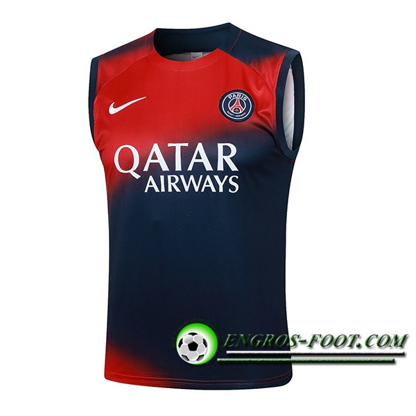 Training Debardeur PSG Rouge/Bleu 2024/2025