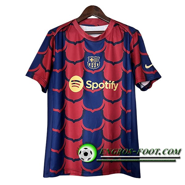 Training T-Shirts FC Barcelone Bleu/Rouge 2024/2025