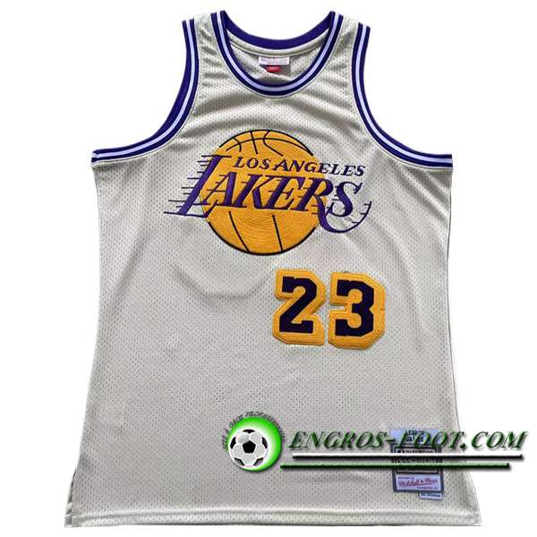 Maillot Los Angeles Lakers (JAMES #23) 2024/25 Beige/Pourpre/Jaune