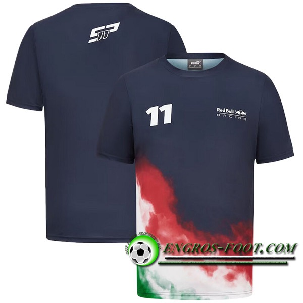 T-Shirt F1 RedBull Racing Team Bleu/Rouge/Blanc/Vert 2024