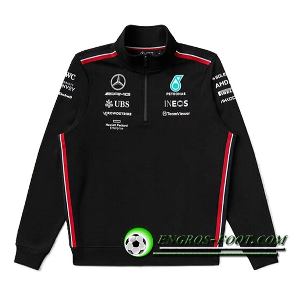 Sweatshirt F1 Mercedes Benz Team Noir/Rouge 2024