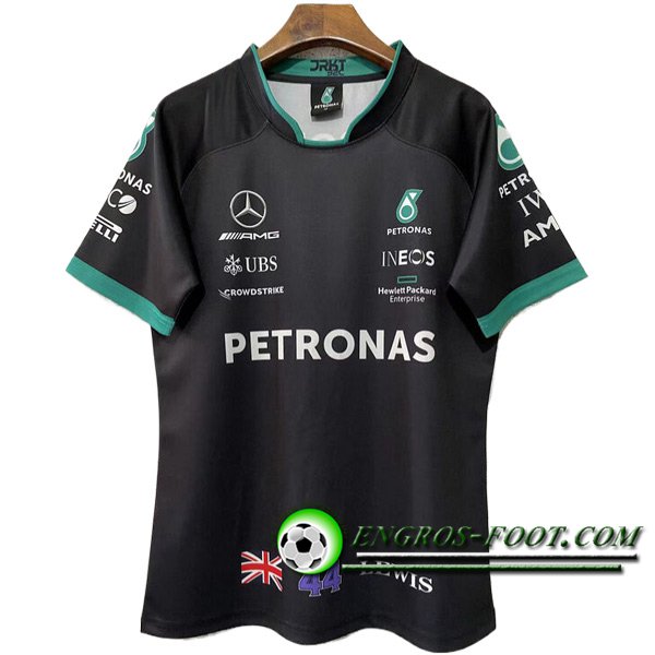 T-Shirt F1 Mercedes Benz Team #44 Noir/Vert 2024