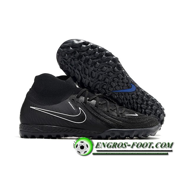 Nike Chaussures de Foot Phantom Luna Elite NU TF Noir/Blanc -02