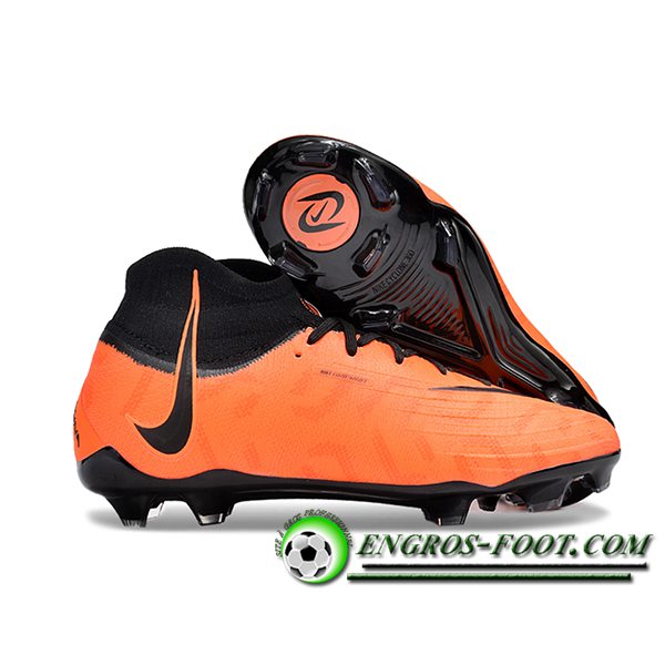 Nike Chaussures de Foot Phantom Luna Elite NU FG Orange/Noir -03