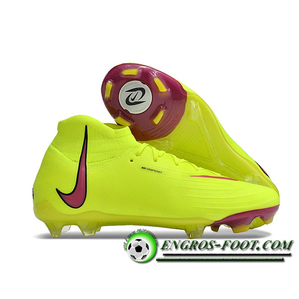 Nike Chaussures de Foot Phantom Luna Elite NU FG Jaune/Pourpre