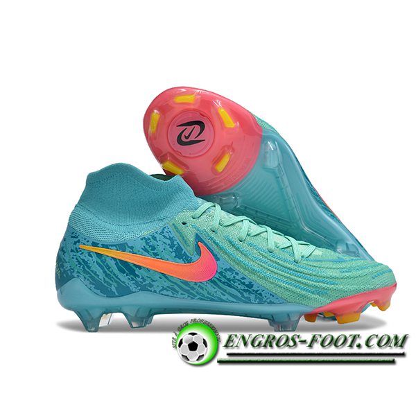 Nike Chaussures de Foot Phantom Luna Elite NU FG Bleu/Rose