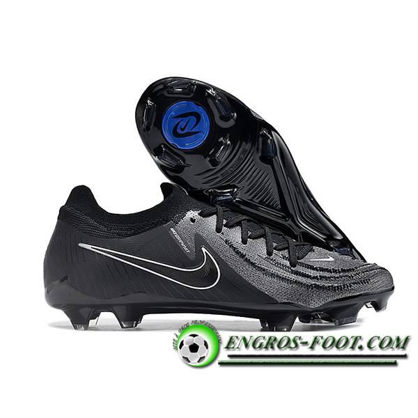 Nike Chaussures de Foot Phantom Luna Elite NU FG Noir/Blanc -02