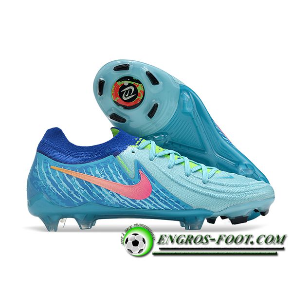 Nike Chaussures de Foot Phantom Luna Elite NU FG Bleu/Rose -02