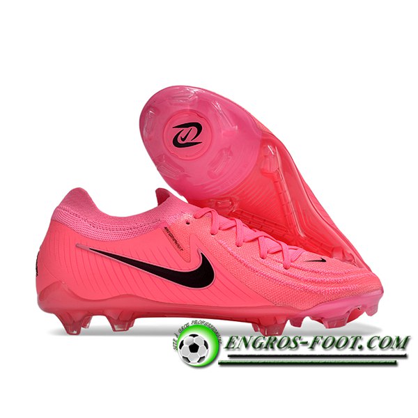 Nike Chaussures de Foot Phantom Luna Elite NU FG Rose/Noir