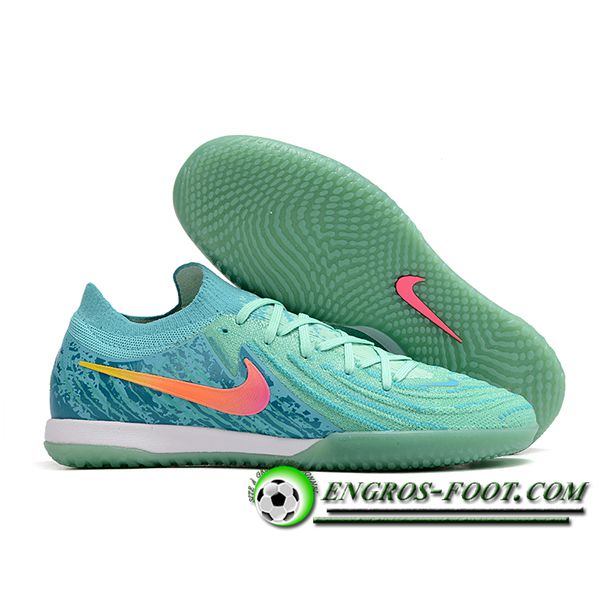 Nike Chaussures de Foot Phantom GX II Elite IC Vert/Rose