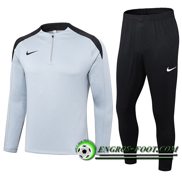 Ensemble Survetement de Foot Nike Gris/Noir 2024/2025