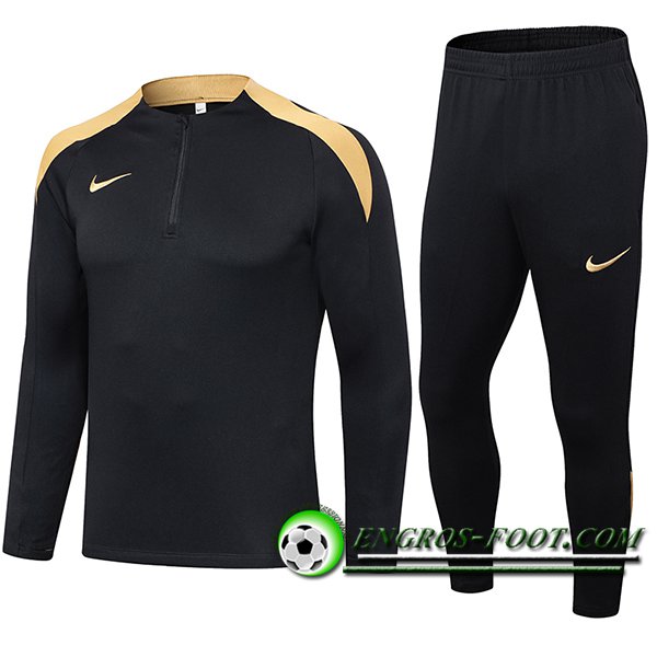 Ensemble Survetement de Foot Nike Noir/Jaune 2024/2025