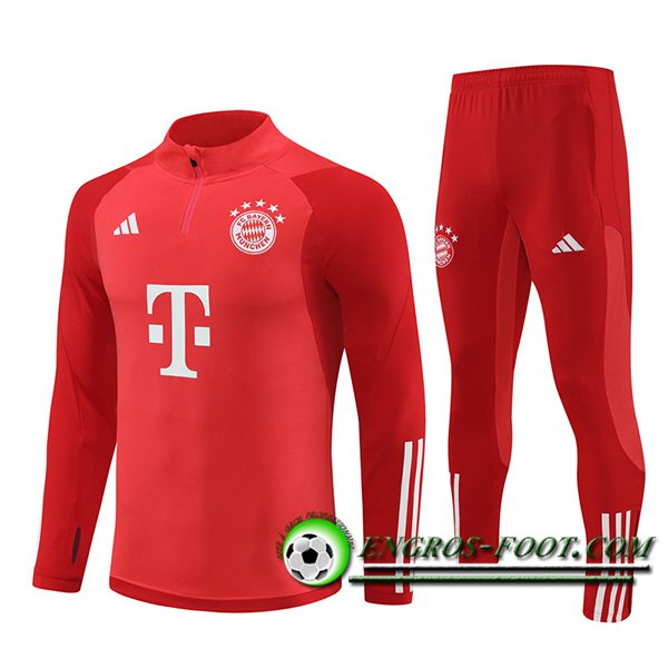 Ensemble Survetement de Foot Bayern Munich Rouge 2024/2025