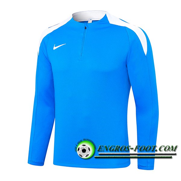 Sweatshirt Training Nike Bleu/Blanc 2024/2025 -02