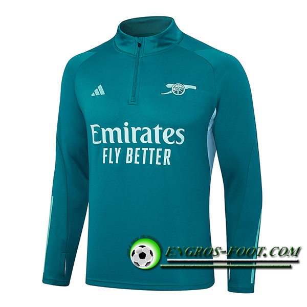 Sweatshirt Training Arsenal Vert/Bleu 2024/2025 -02