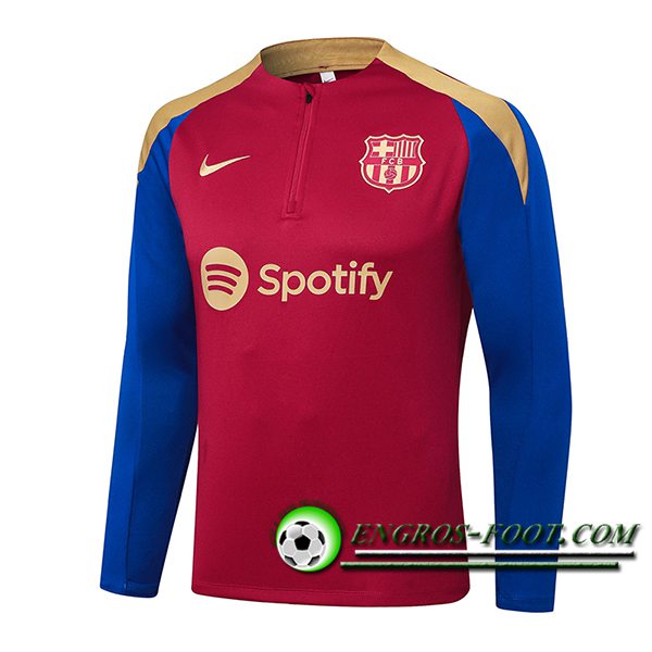 Sweatshirt Training FC Barcelone Rouge/Bleu/Jaune 2024/2025
