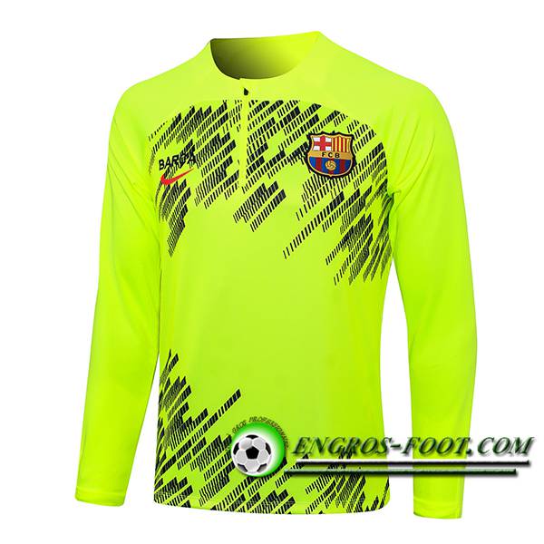 Sweatshirt Training FC Barcelone Vert/Noir 2024/2025