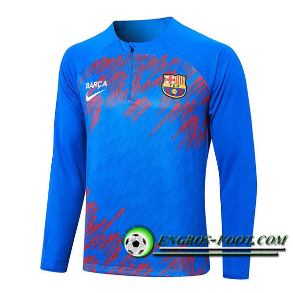 Sweatshirt Training FC Barcelone Bleu/Rouge 2024/2025