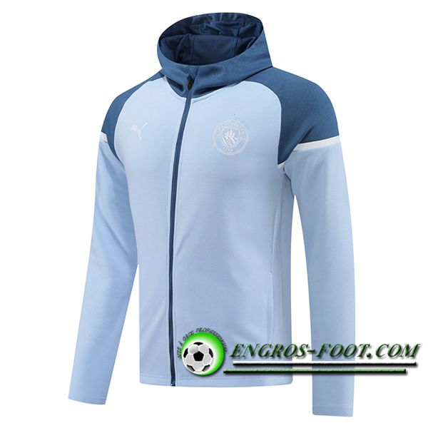 Veste A Capuche Manchester United Bleu 2024/2025