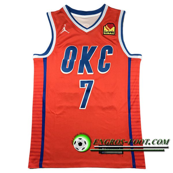 Maillot Oklahoma City Thunder (HOLMGREN #7) 2024/25 Orange/Bleu