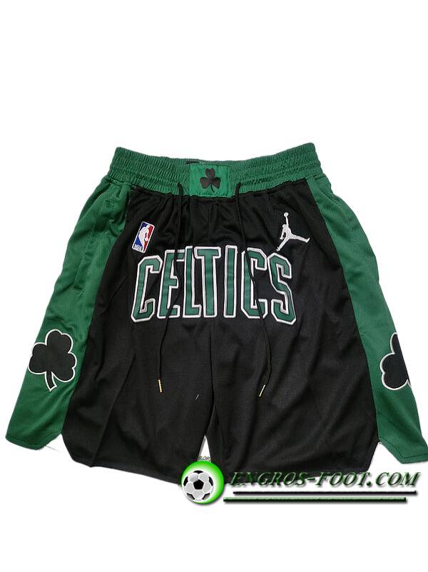 Shorts NBA Boston Celtics 2024/25 Bleu Foncé Noir/Vert