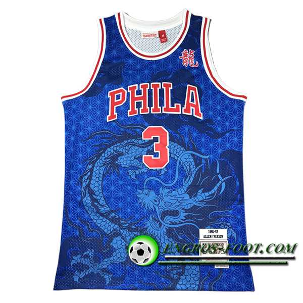 Maillot Philadelphia 76ers (IVERSON #3) 2024/25 Bleu/Rouge