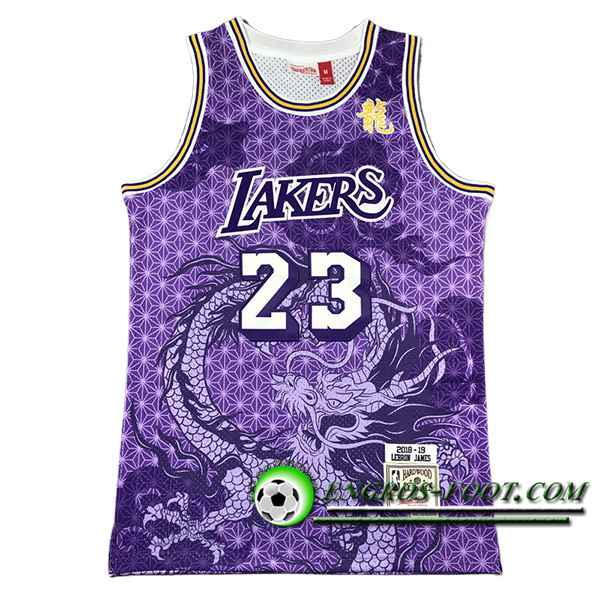 Maillot Los Angeles Lakers (JAMES #23) 2024/25 Pourpre