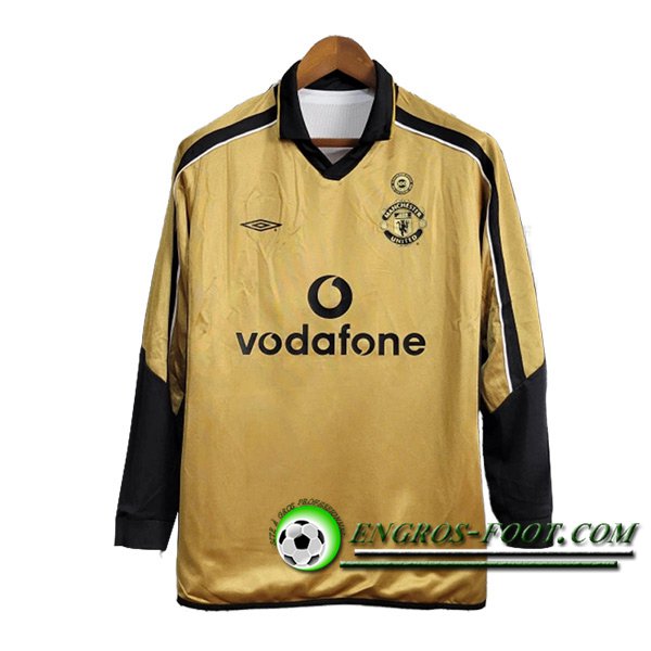 Maillot de Foot Manchester United Retro Third Manches Longues 2001/2002