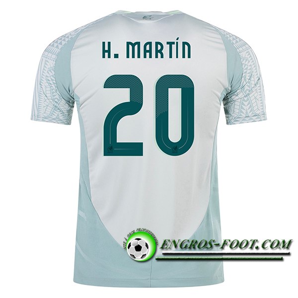 Maillot Equipe Foot Mexique (H.MARTIN #20) 2024/2025 Exterieur