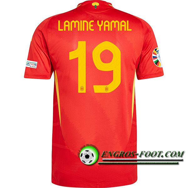 Maillot Equipe Foot Espagne (LAMINE YAMAL #19) 2024/2025 Domicile