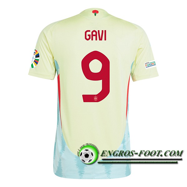 Maillot Equipe Foot Espagne (GAVI #9) 2024/2025 Exterieur
