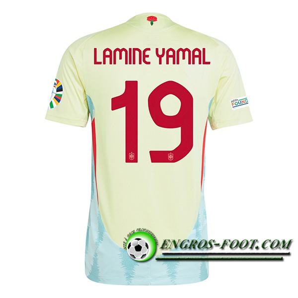Maillot Equipe Foot Espagne (LAMINE YAMAL #19) 2024/2025 Exterieur