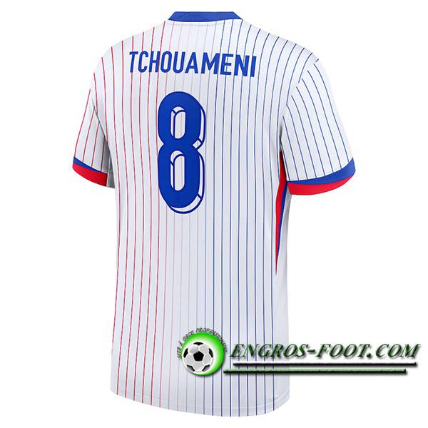 Maillot Equipe Foot France (TCHOUAMENI #8) 2024/2025 Exterieur