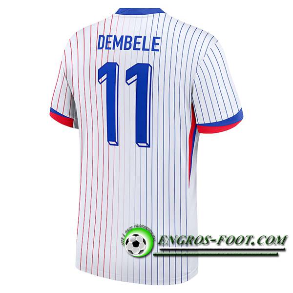 Maillot Equipe Foot France (DEMBELE #11) 2024/2025 Exterieur