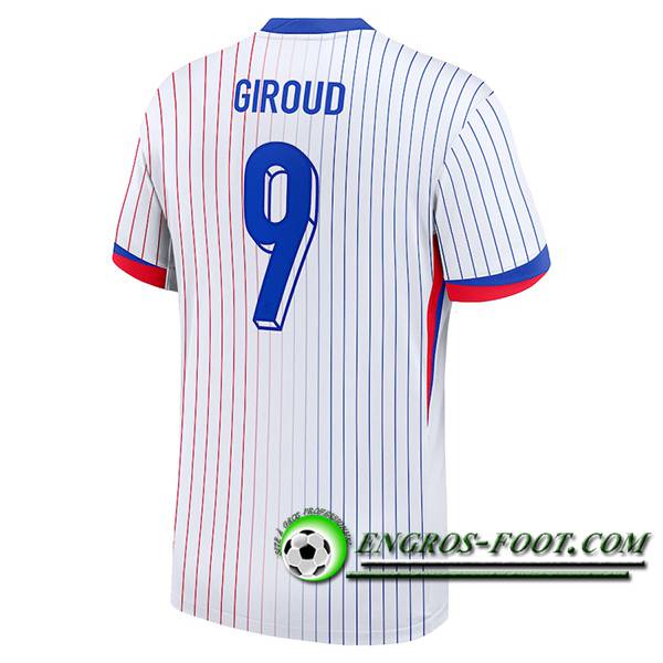 Maillot Equipe Foot France (GIROUD #9) 2024/2025 Exterieur