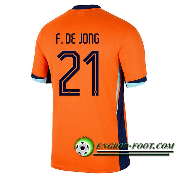 Maillot Equipe Foot Pays-Bas (F.DE JONG #21) 2024/2025 Domicile