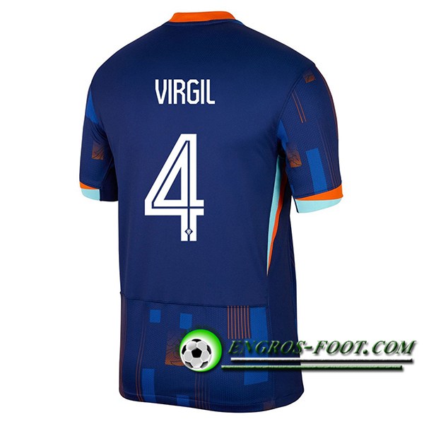 Maillot Equipe Foot Pays-Bas (VIRGIL #4) 2024/2025 Exterieur