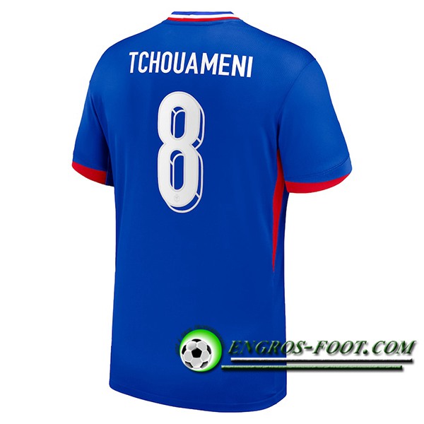 Maillot Equipe Foot France (TCHOUAMENI #8) 2024/2025 Domicile