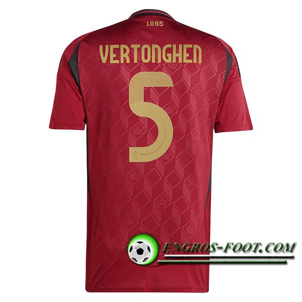 Maillot Equipe Foot Belgique (VERTONGHEN #5) 2024/2025 Domicile