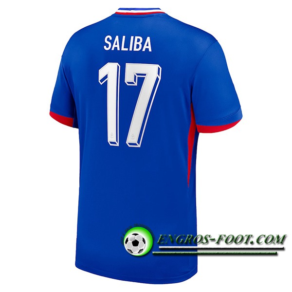 Maillot Equipe Foot France (SALIBA #17) 2024/2025 Domicile