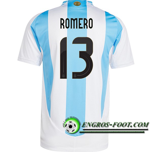 Maillot Equipe Foot Argentin (ROMERO #13) 2024/2025 Domicile