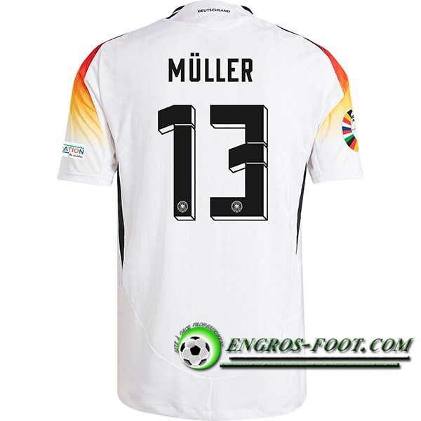 Maillot Equipe Foot Allemagne (MULLER #13) 2024/2025 Domicile