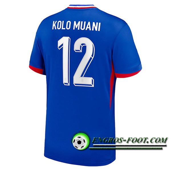 Maillot Equipe Foot France (KOLO MUANI #12) 2024/2025 Domicile