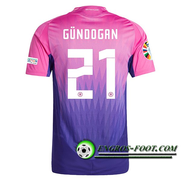 Maillot Equipe Foot Allemagne (GUNDOGAN #21) 2024/2025 Exterieur