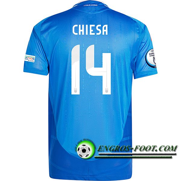 Maillot Equipe Foot Italie (CHIESA #14) 2024/2025 Domicile