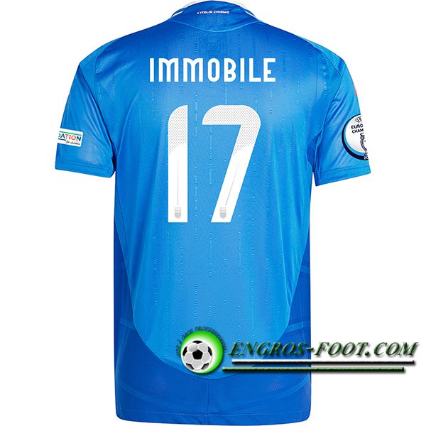 Maillot Equipe Foot Italie (IMMOBILE #17) 2024/2025 Domicile