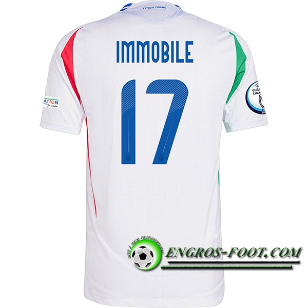 Maillot Equipe Foot Italie (IMMOBILE #17) 2024/2025 Exterieur