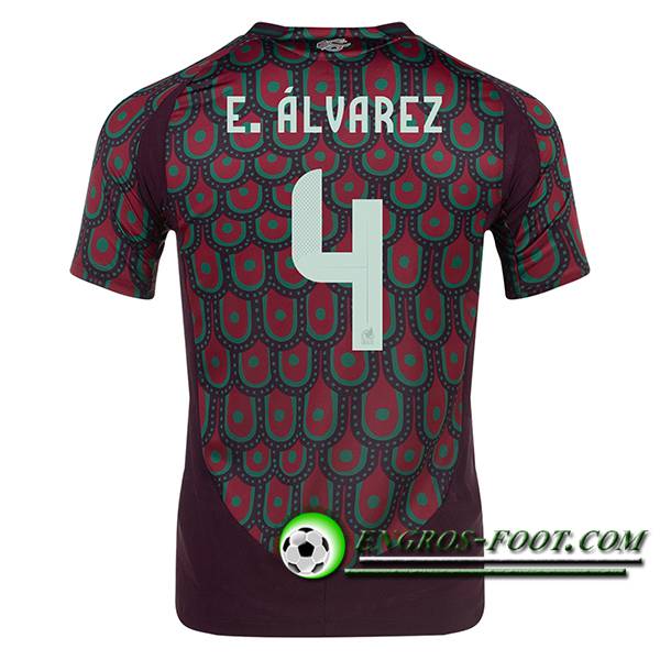 Maillot Equipe Foot Mexique (E.ALVAREZ #4) 2024/2025 Domicile