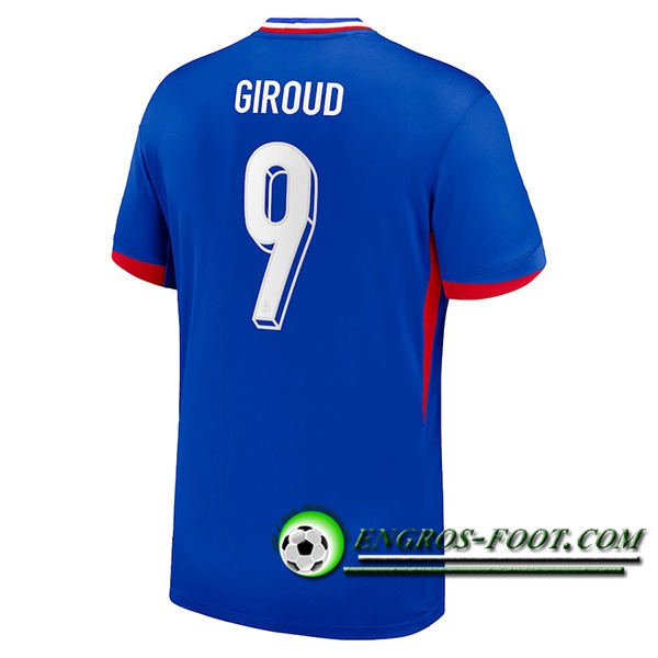 Maillot Equipe Foot France (GIROUD #9) 2024/2025 Domicile